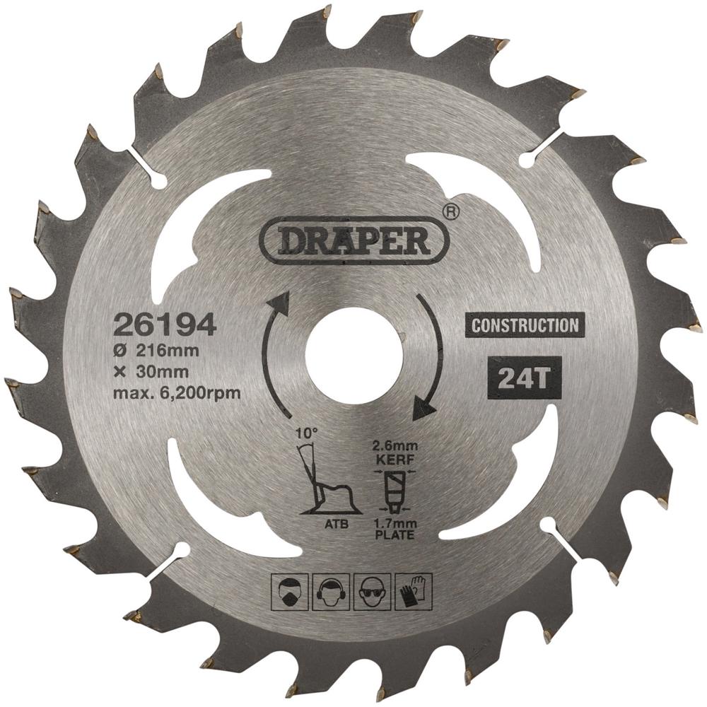 Draper Tct Construction Circular Saw Blade