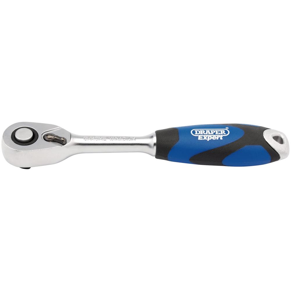 1/4" Drive 72 Tooth Reversible Soft Grip Ratchet