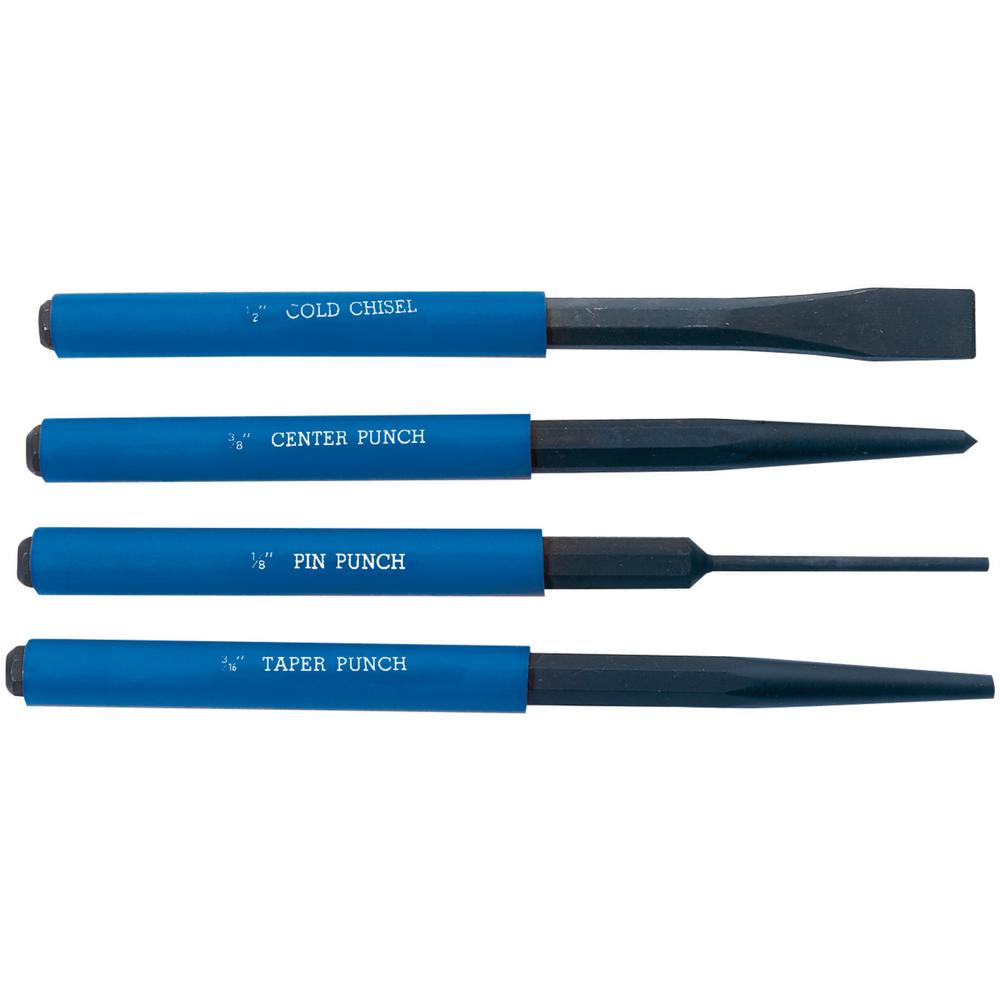 4 Piece Cold Chisel and Punch Set