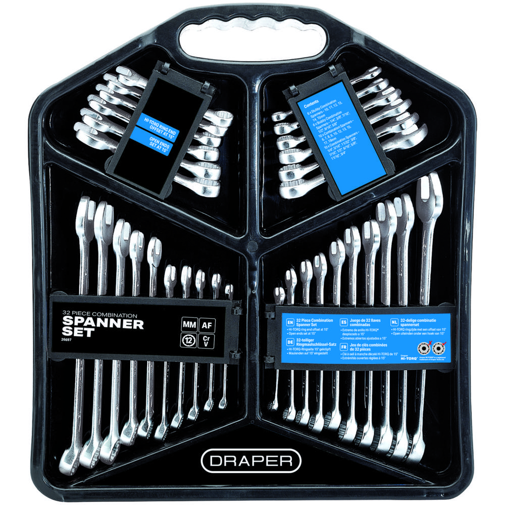 Draper 32 Piece Hi Torq Combination Spanner Set
