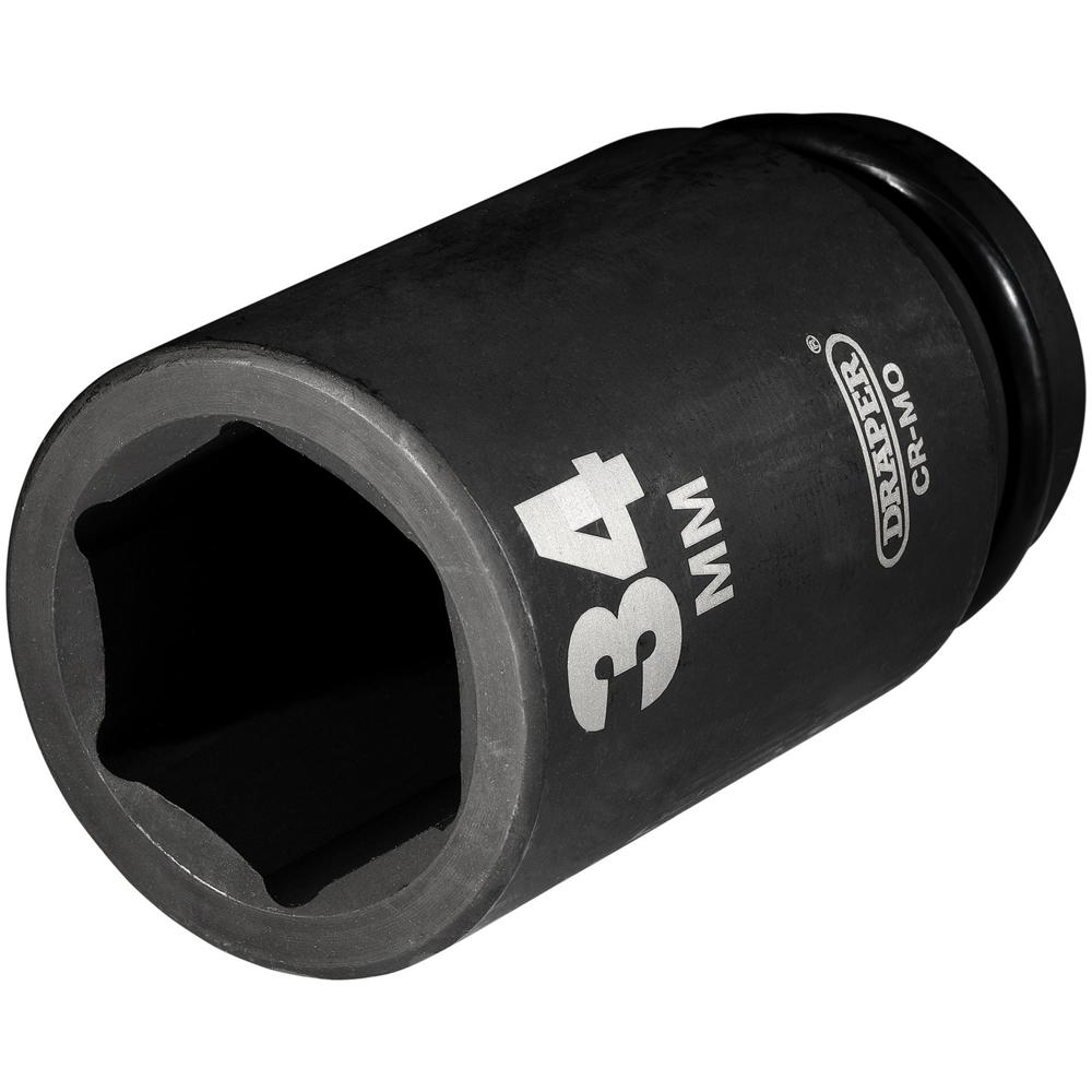 Draper Expert 3/4" Drive Deep Hexagon Impact Socket Metric 3/4" 34mm
