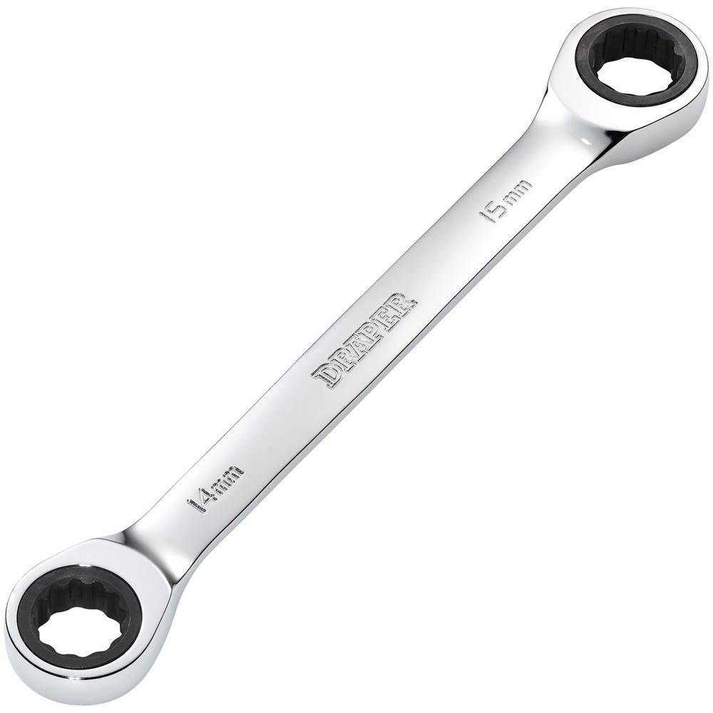 Draper Hi Torq Double Ratchet Ring Spanner 14mm x 15mm