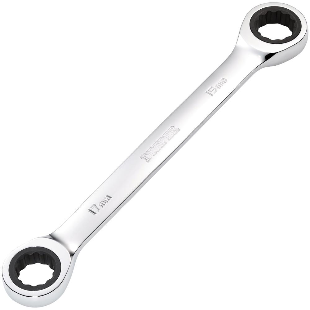 Draper Hi Torq Double Ratchet Ring Spanner 17mm x 19mm