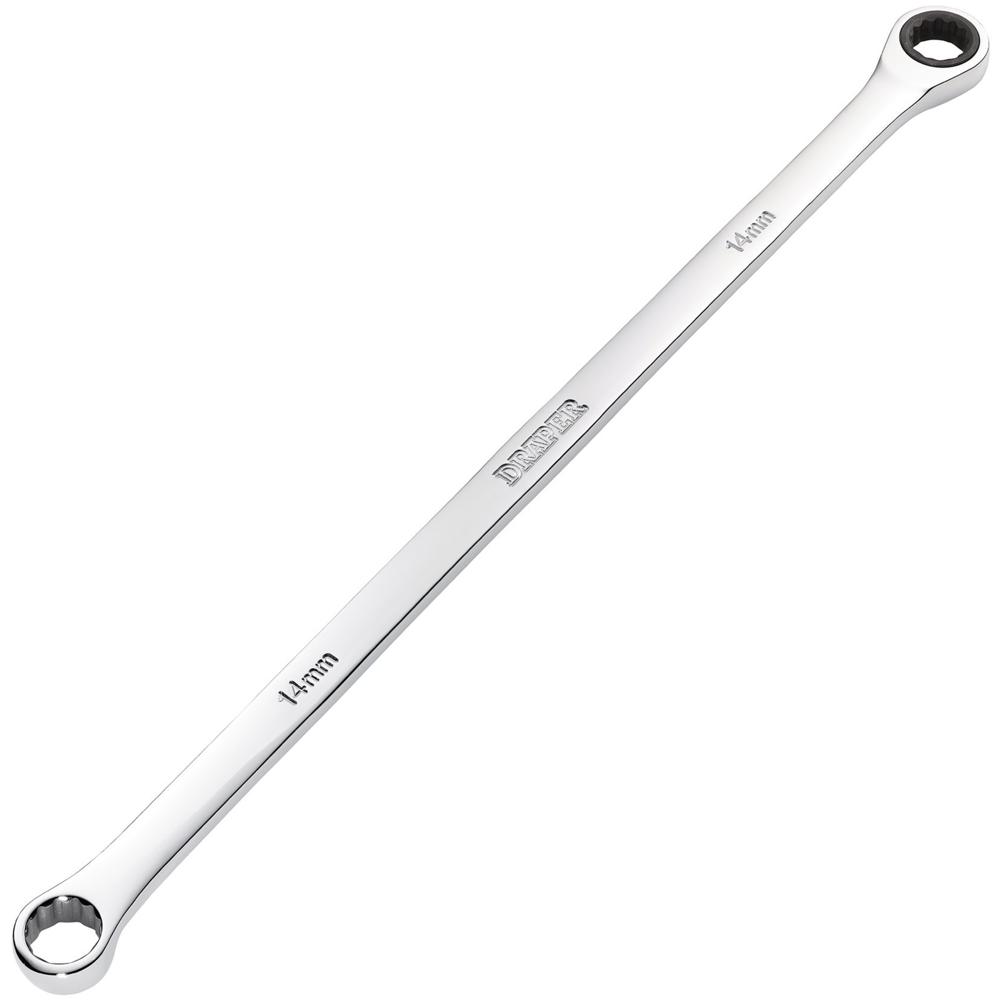 Draper Hi Torq Extra Long Double Ring Ratchet Spanner 14mm