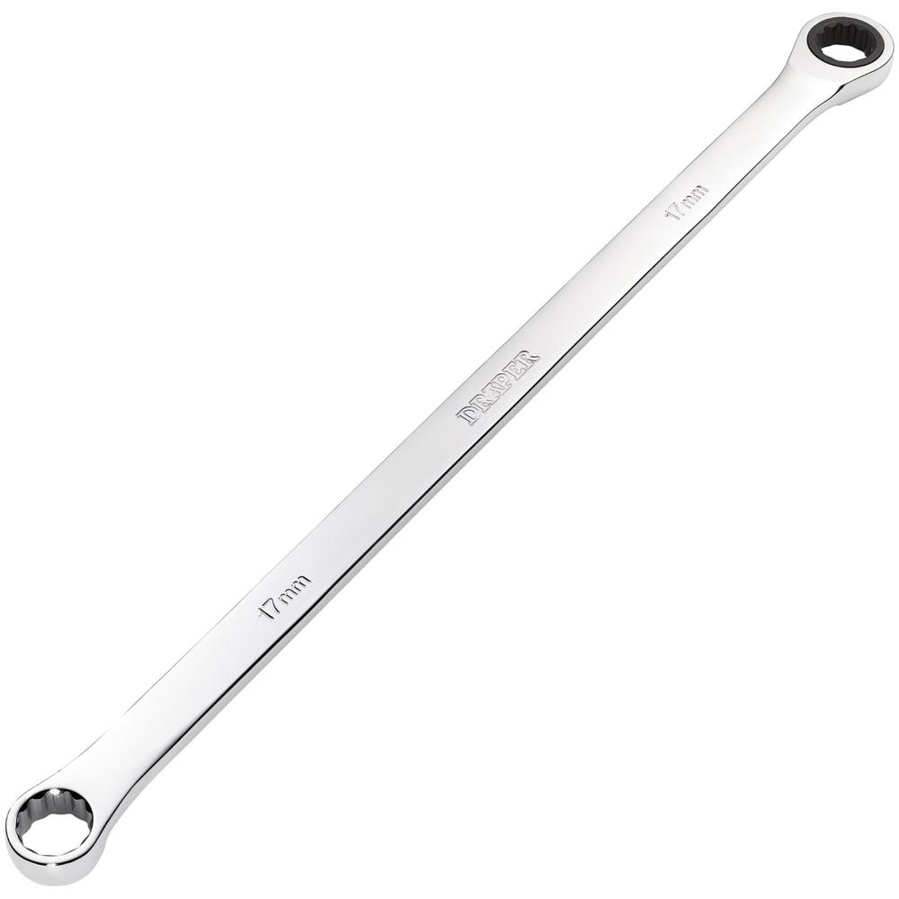 Draper Hi Torq Extra Long Double Ring Ratchet Spanner 17mm