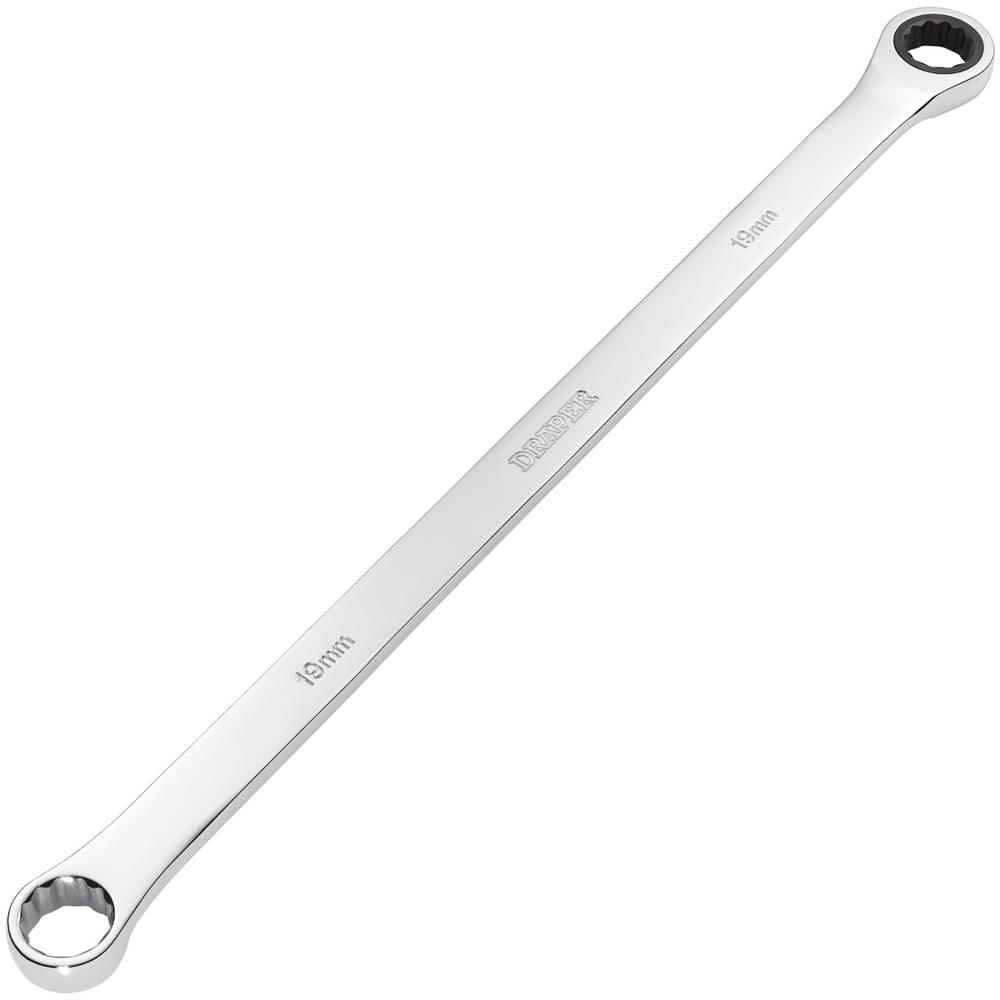Draper Hi Torq Extra Long Double Ring Ratchet Spanner 19mm