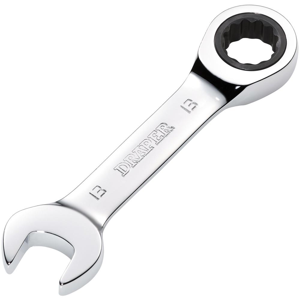 Click to view product details and reviews for Draper Hi Torq Stubby Ratchet Combination Spanner 13mm.
