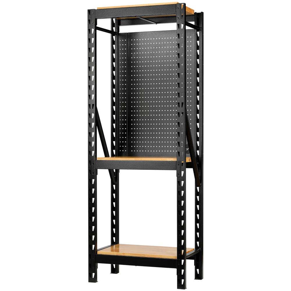 17 Piece Modular 3 Tier Hardwood Shelf Racking Unit