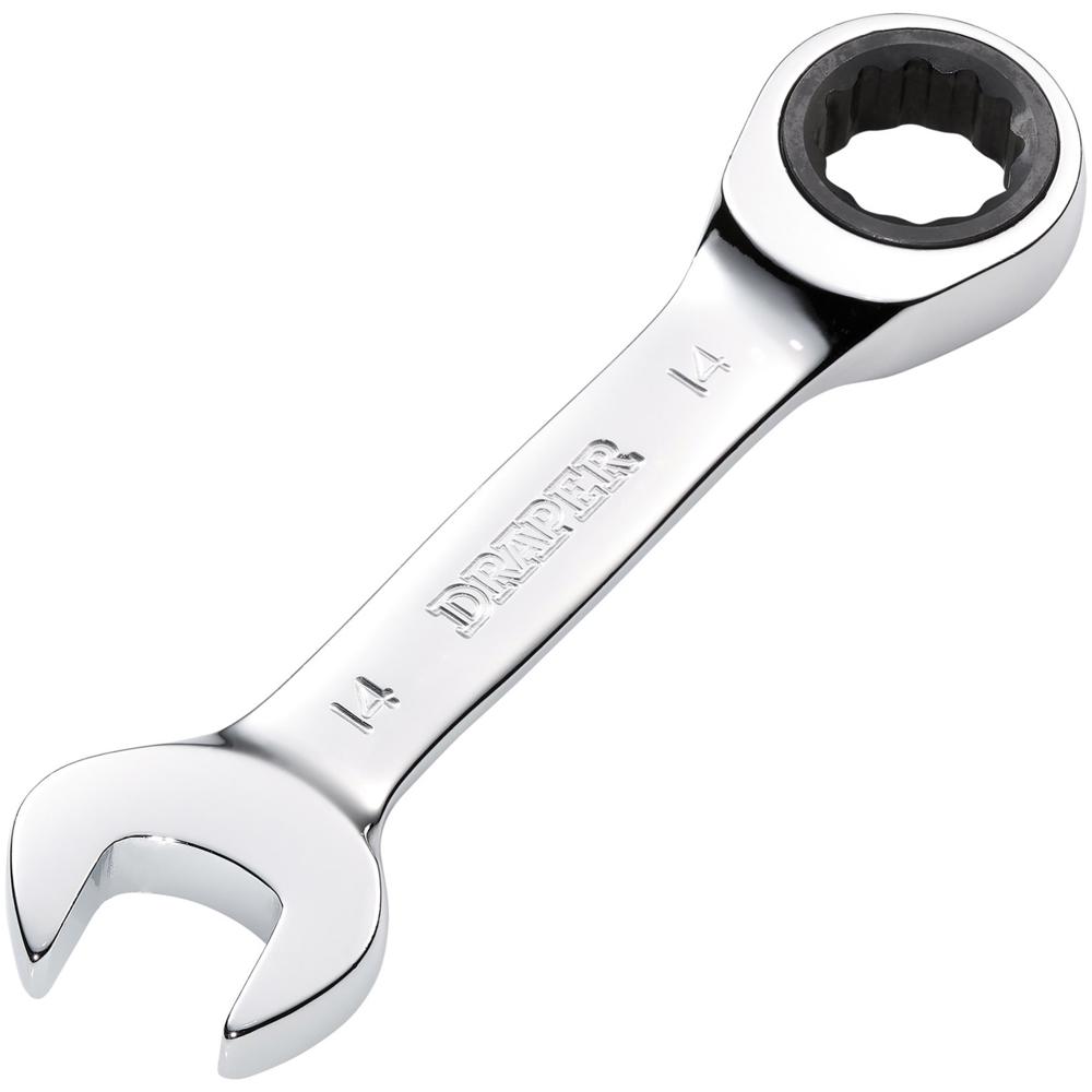 Draper Hi-Torq Stubby Ratchet Combination Spanner 14mm