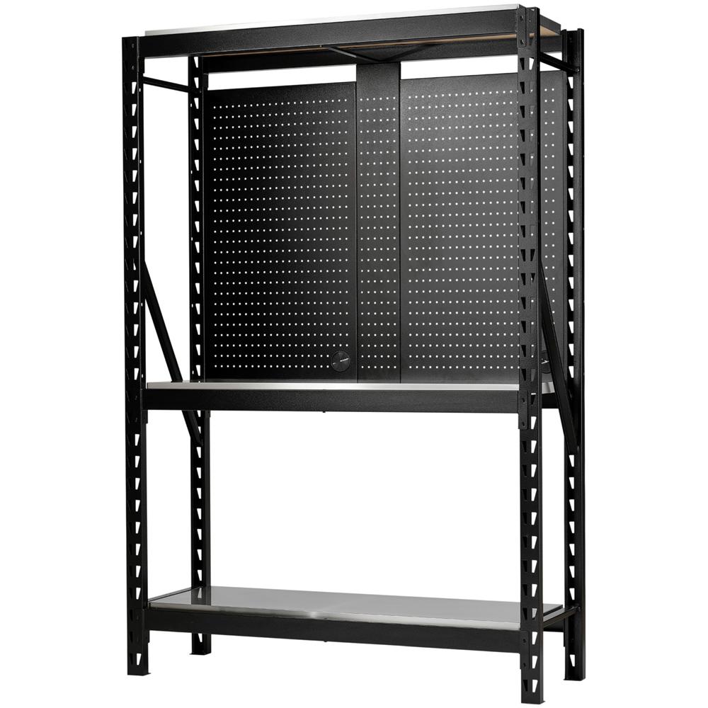 17 Piece Modular 3 Tier Stainless Steel Shelf Racking Unit