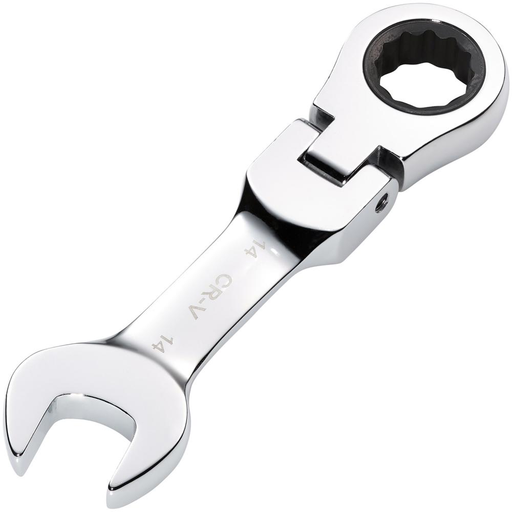 Click to view product details and reviews for Draper Hi Torq Stubby Flexible Head Ratchet Combination Spanner 14mm.