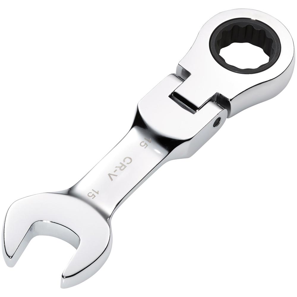 Hi-Torq Stubby Flexible Head Ratchet Combination Spanner