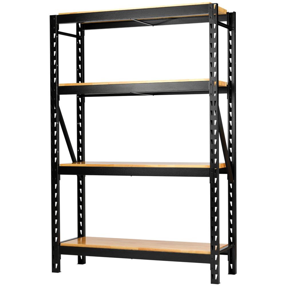 4 Shelf Racking Bunker 18 Piece Modular 4 Tier Hardwood Shelf Racking Unit | Racking