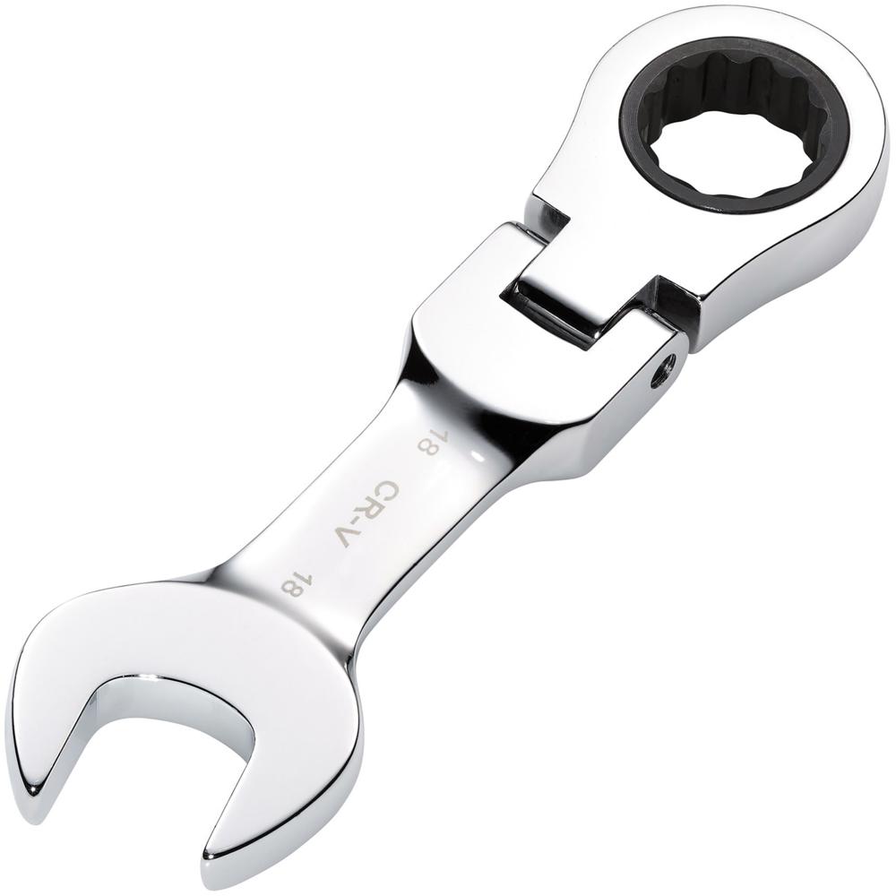 Click to view product details and reviews for Draper Hi Torq Stubby Flexible Head Ratchet Combination Spanner 18mm.