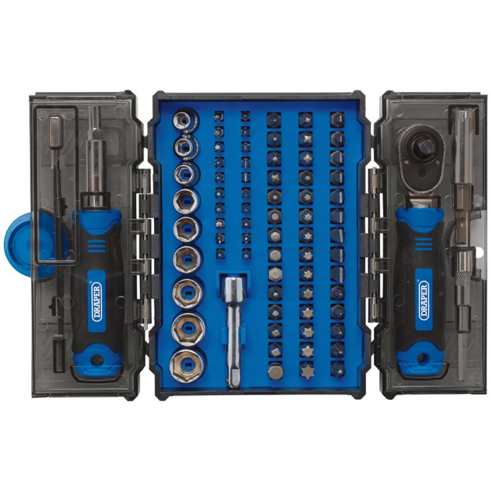 78 Piece Ratchet and Screwdriver Bit Set