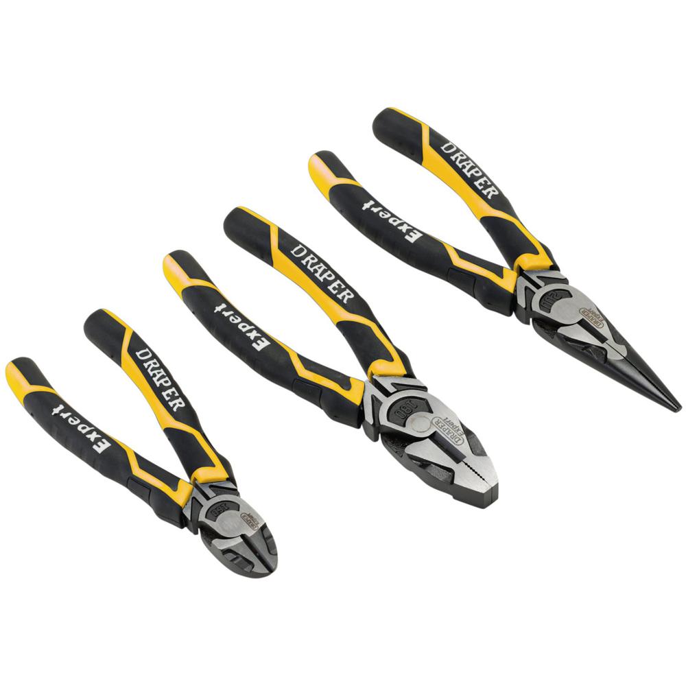 Expert 3 Piece Yellow High Leverage Plier Set