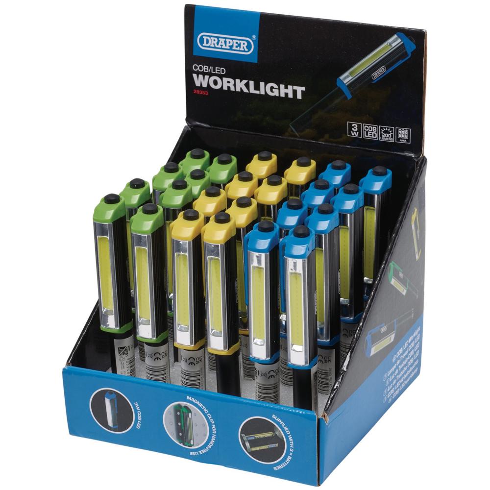 Draper COB LED Aluminium Pocket Torch | Torches