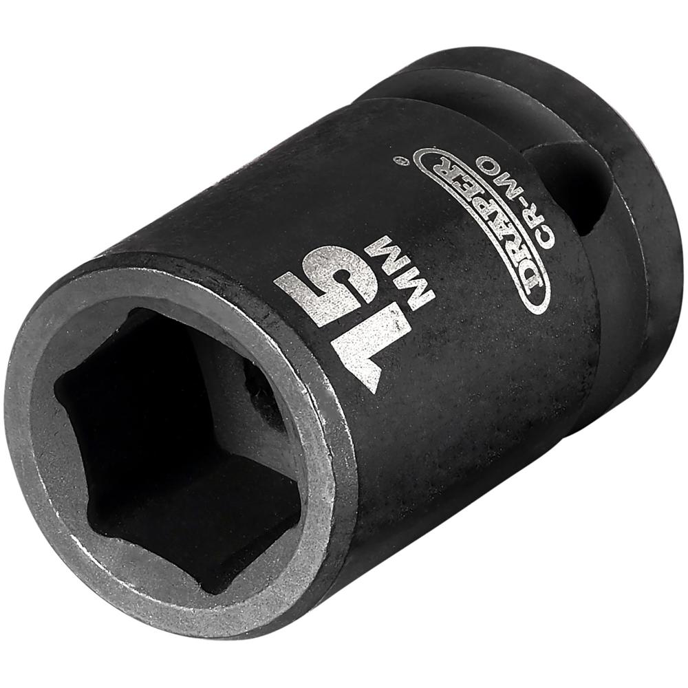 Draper Expert 1/2" Drive Hi Torq Hexagon Impact Socket Metric 1/2" 15mm