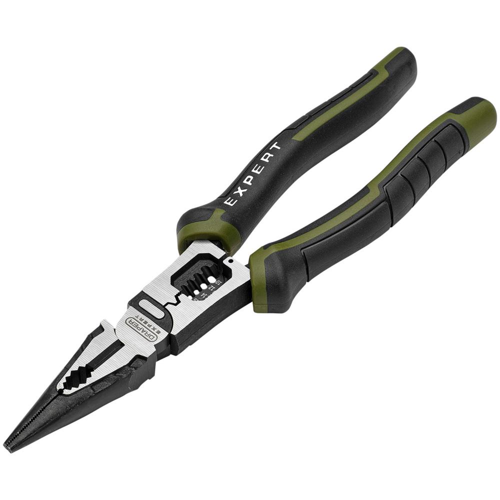 Draper Expert Long Nose Wire Stripping Pliers 200mm