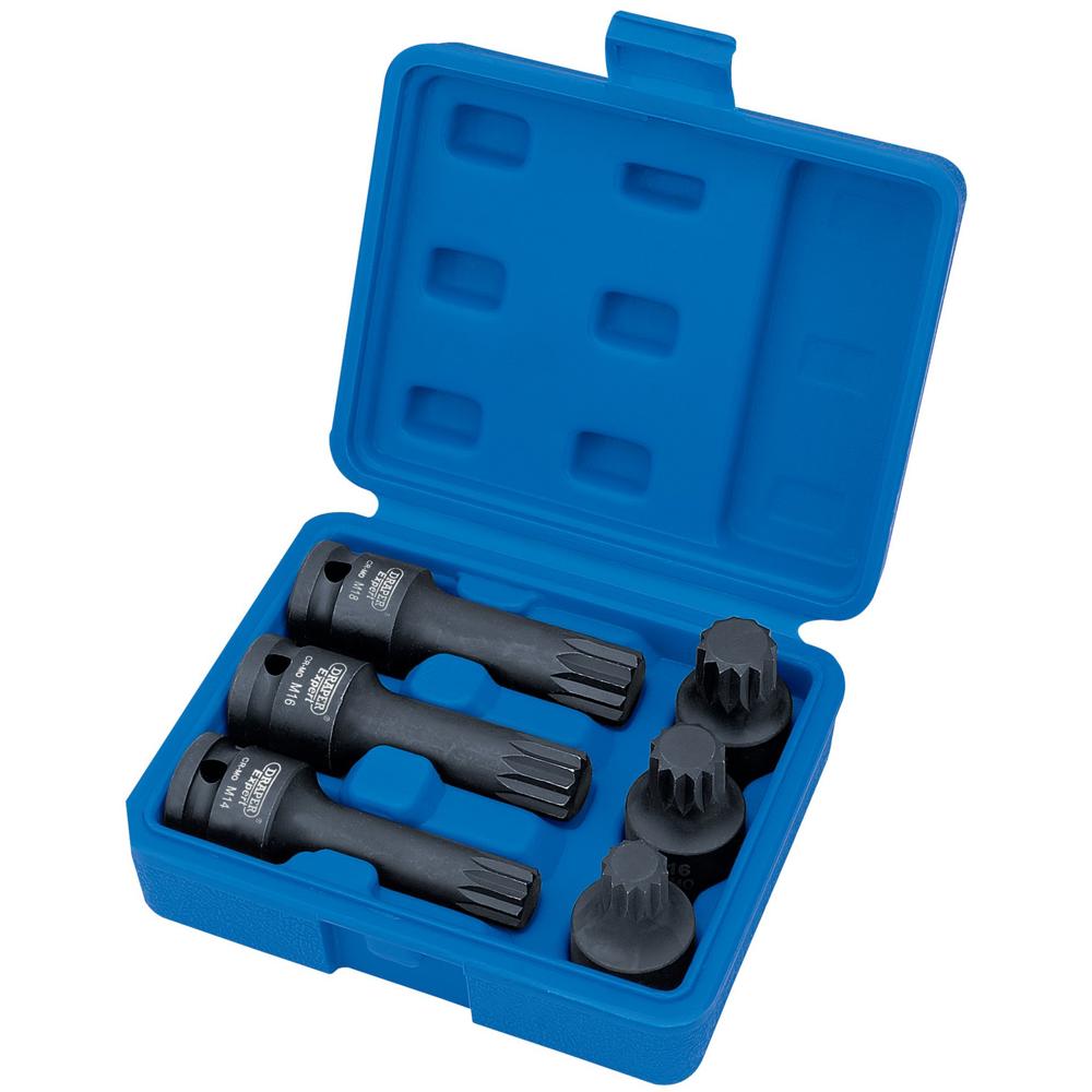 Draper 6 piece 1/2" Drive Impact Bit Set 1/2