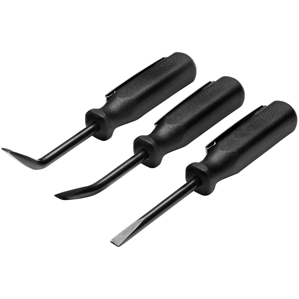 Draper 3 Piece Mini Pry Bar Set Black