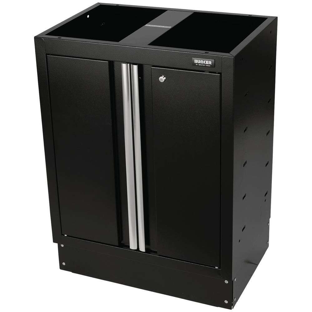 Bunker Modular 2 Door Floor Cabinet Black