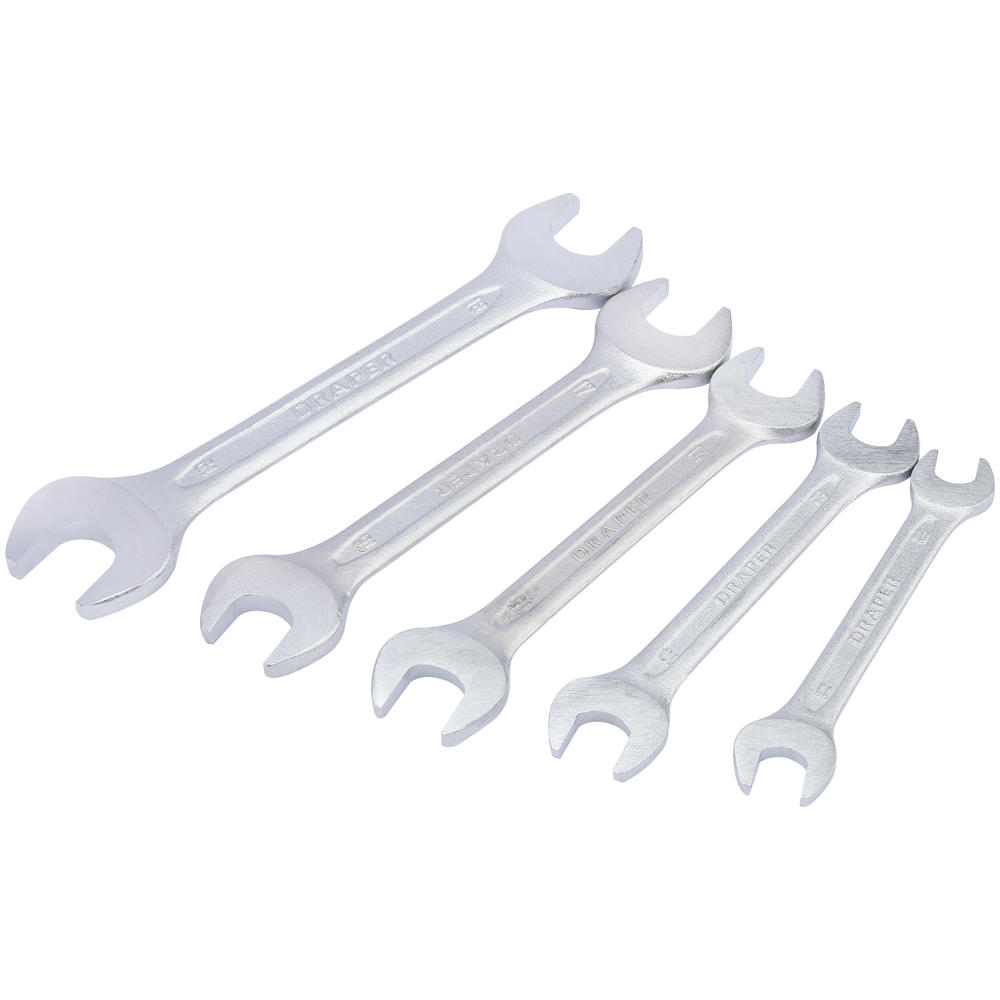 5 Piece Double Open End Spanner Set Metric