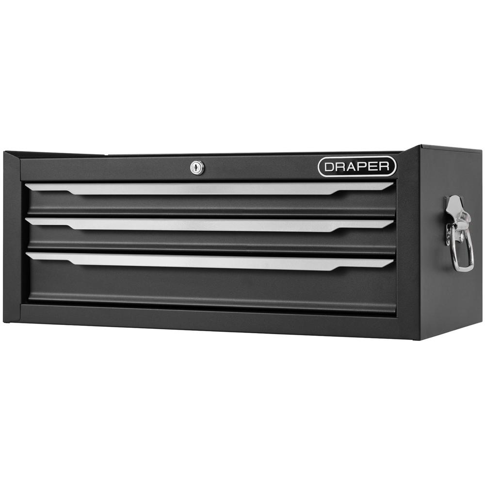 Draper 3 Drawer Mid Tool Chest Black