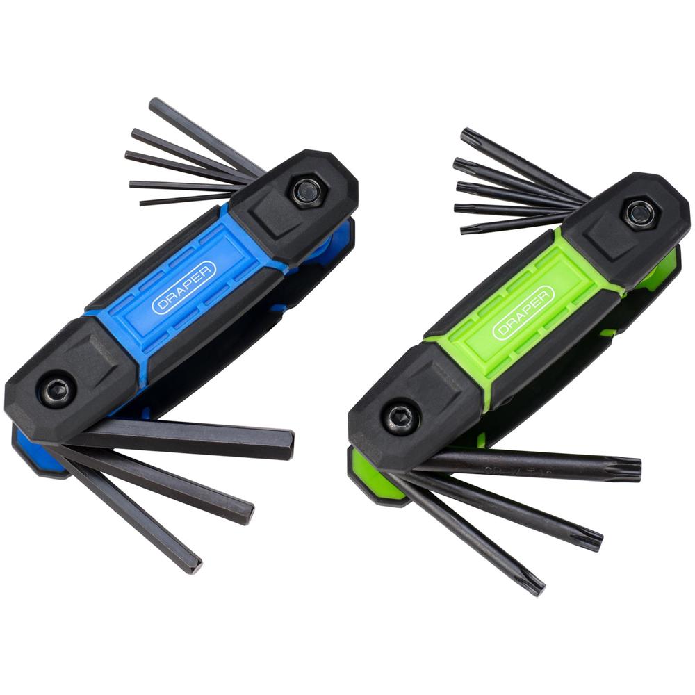 Draper 16 Piece Folding Hex And Torx Key Set