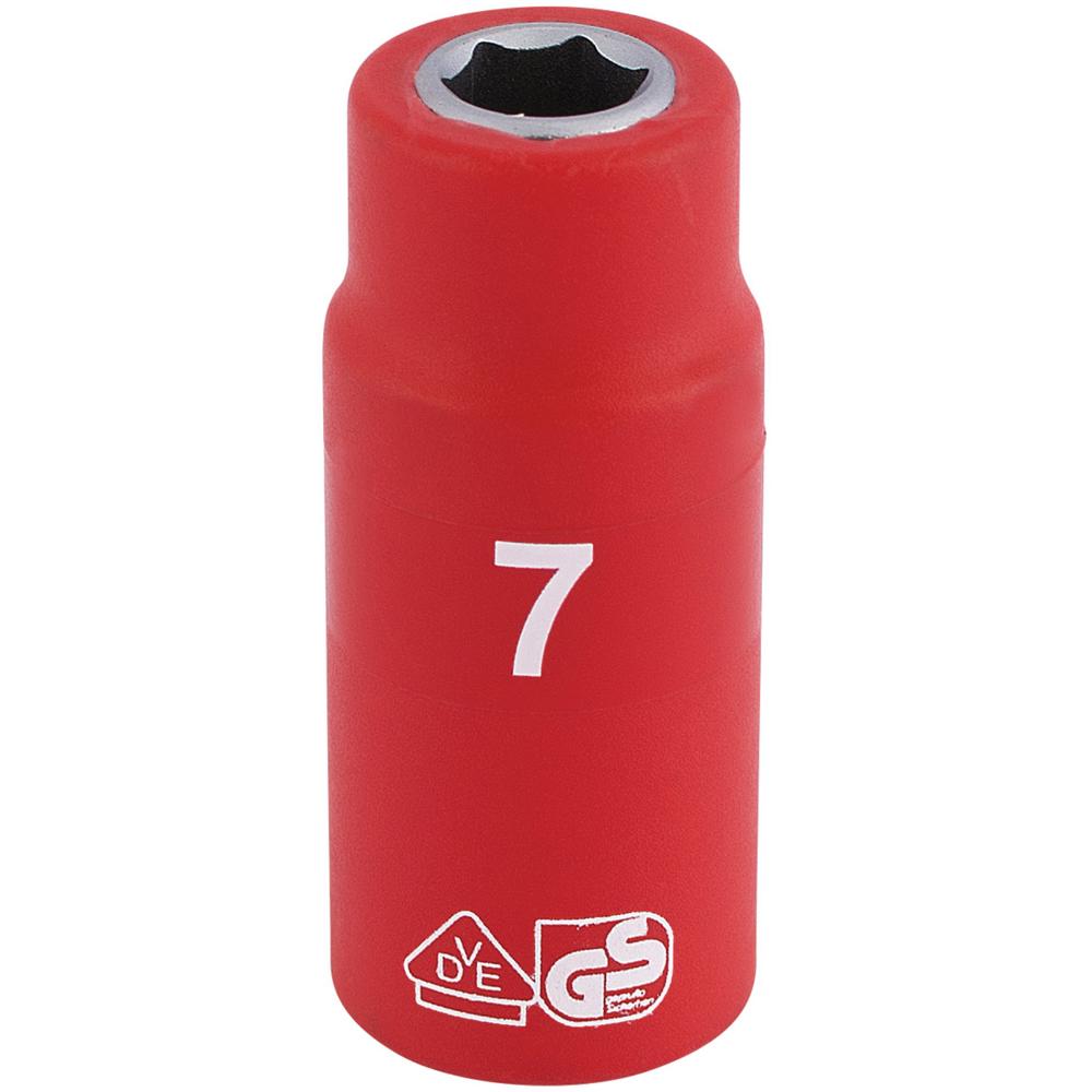 Draper 1/4" Drive VDE Fully Insulated Hexagon Socket Metric 1/4" 7mm