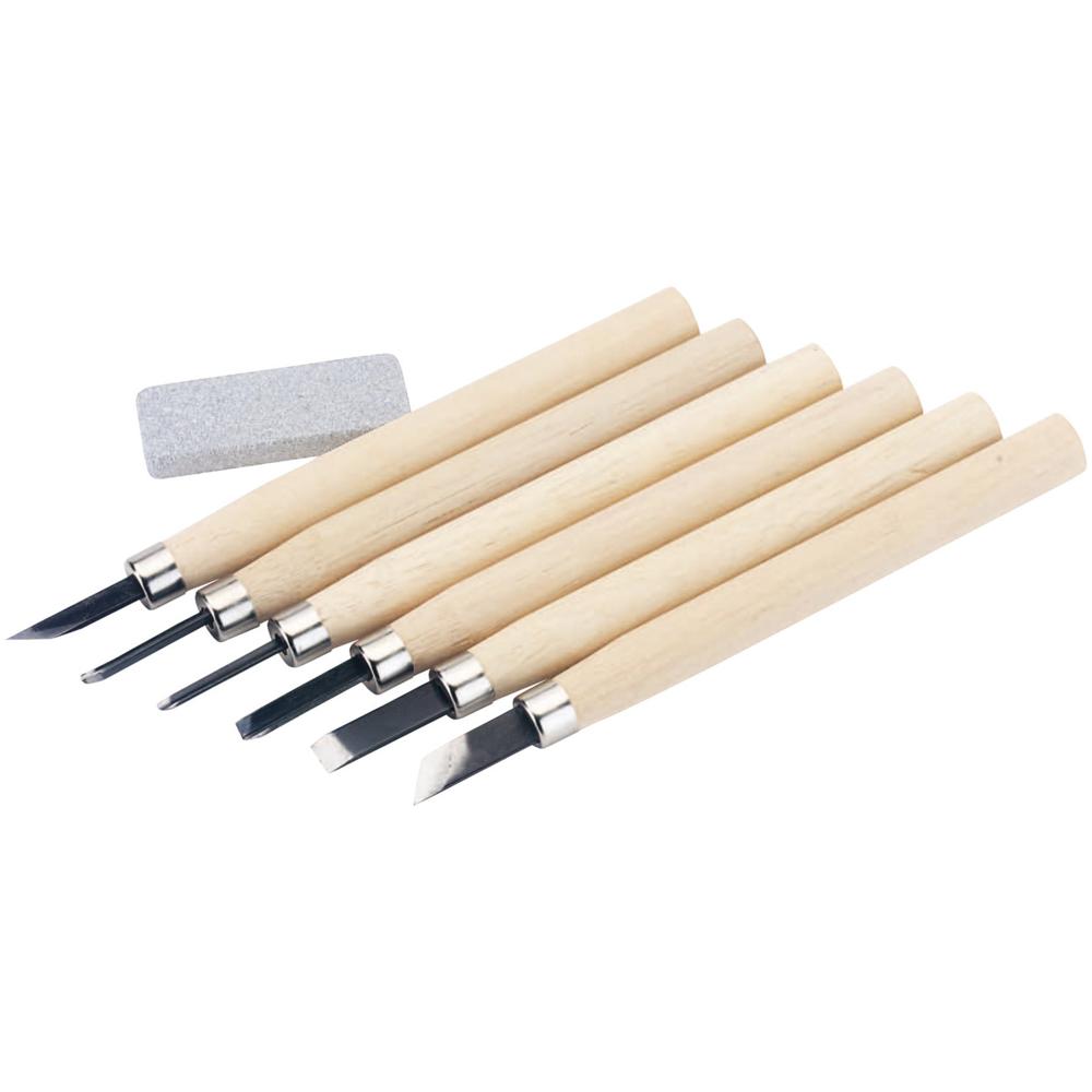 Draper 7 Piece Wood Carving Gouge and Chisel Set