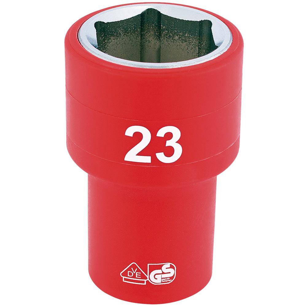 Draper 1/2" Drive VDE Fully Insulated Hexagon Socket Metric 1/2" 23mm