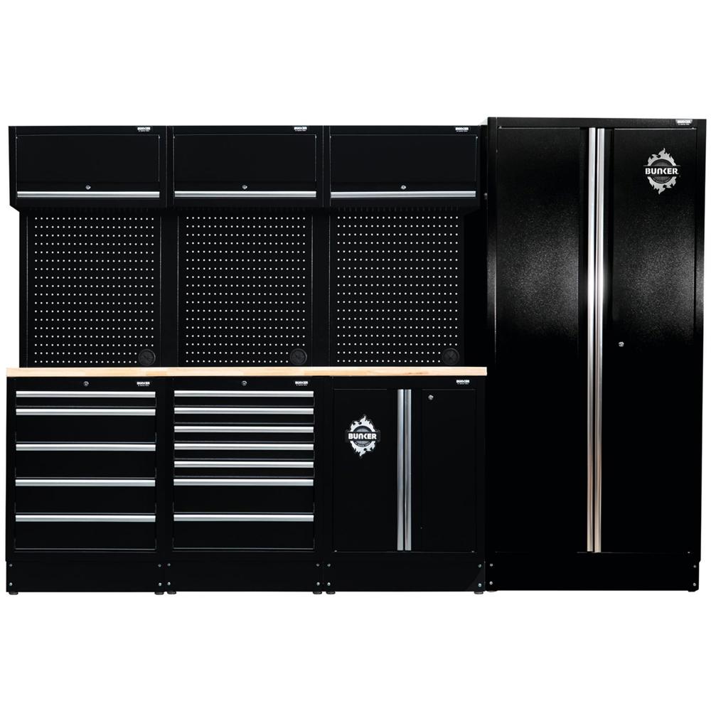 Bunker 15 Piece Modular Wooden Worktop Storage Combo