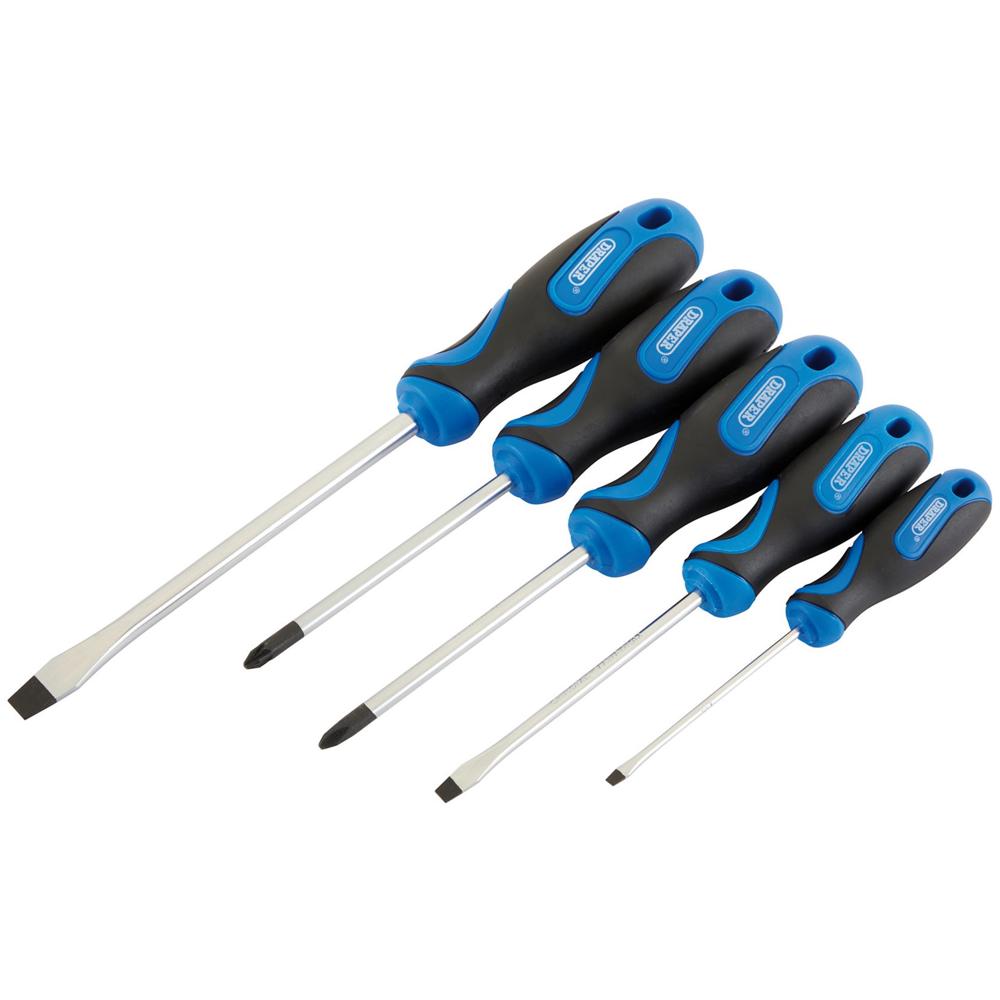 Draper 5 Piece Soft Grip Screwdriver Set