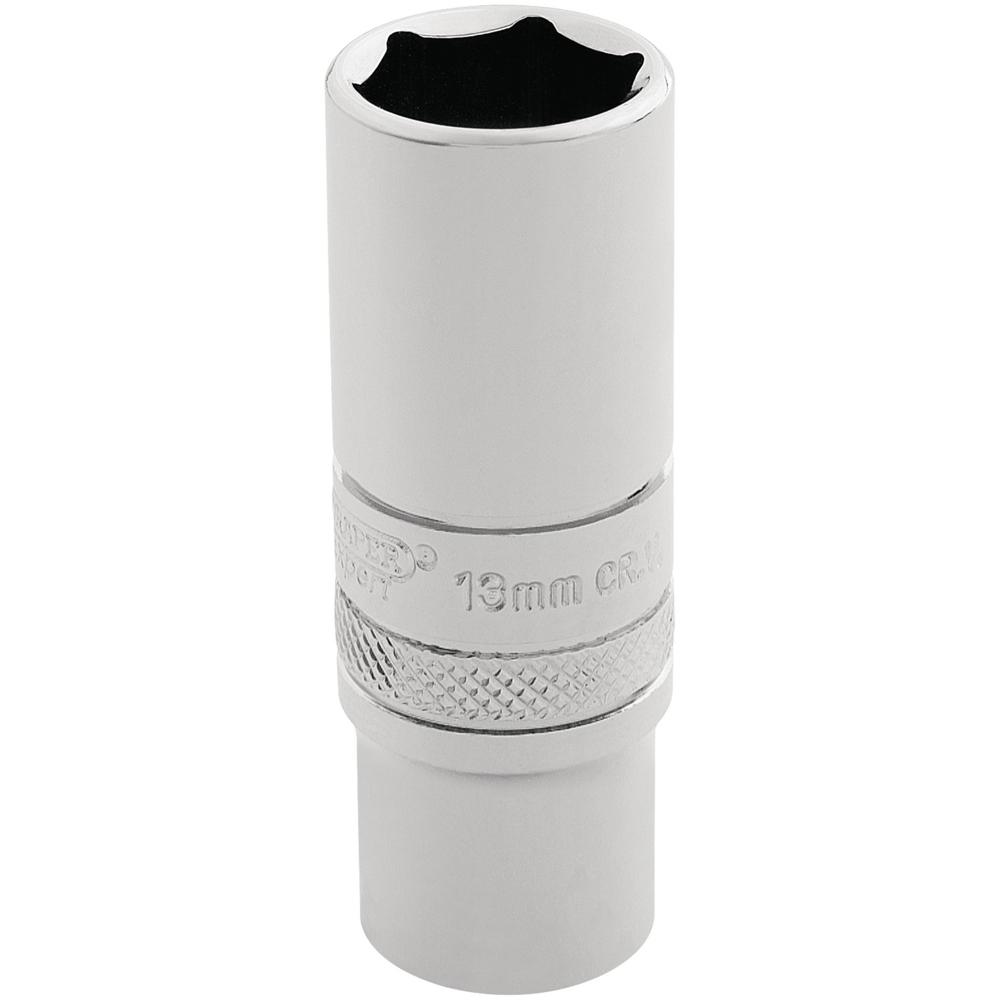 Draper 1/4" Drive Polished Finish Hi Torq Deep Hexagon Socket Metric 1/4" 13mm