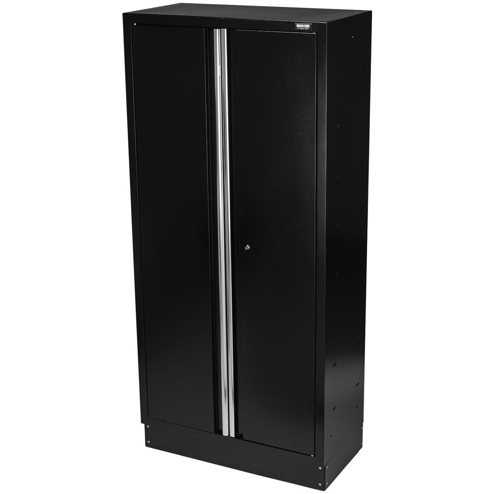 Bunker Modular Tall 2 Door Floor Cabinet Black