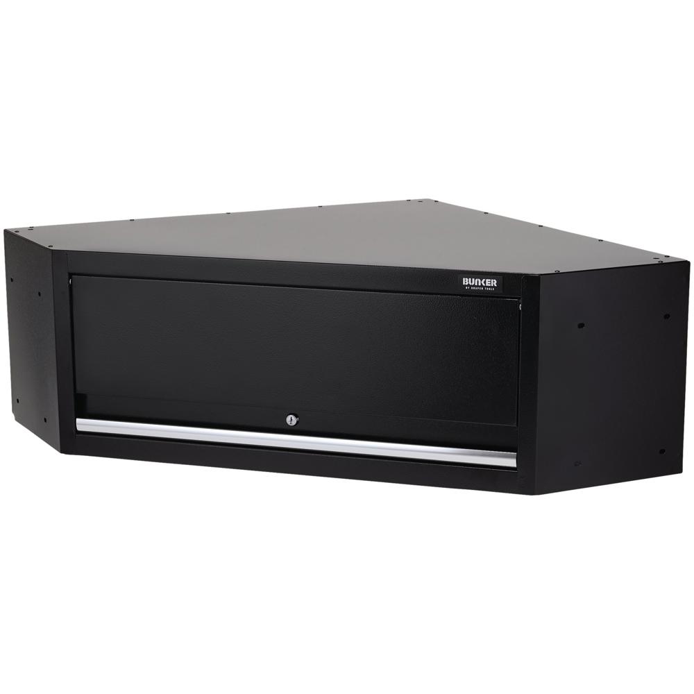 Bunker Modular Corner Wall Cabinet Black