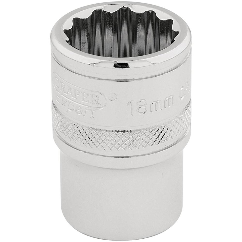 Draper 1/2" Drive Hi Torq Bi Hexagon Socket Metric 1/2" 18mm