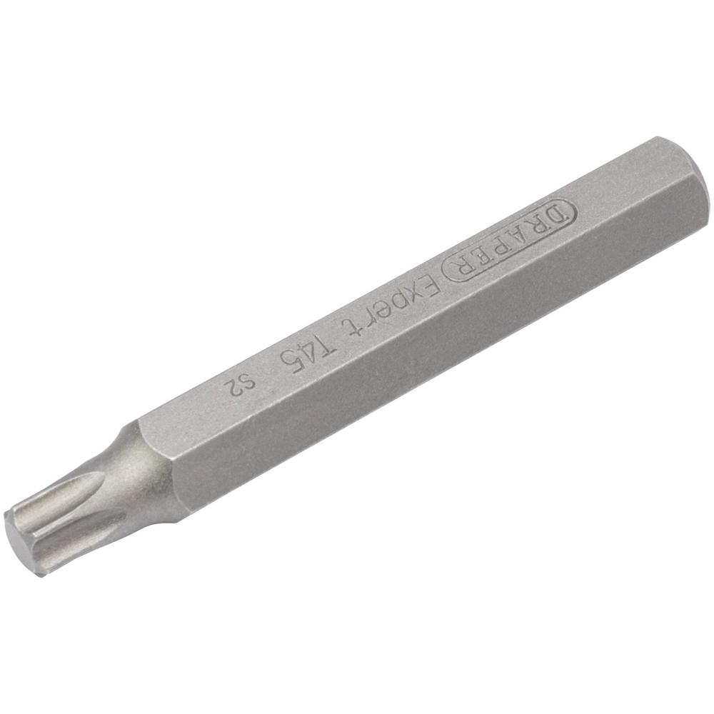 Draper Expert Torx 10mm Shank Hexagon Insert Bits T45 75mm Pack of 1