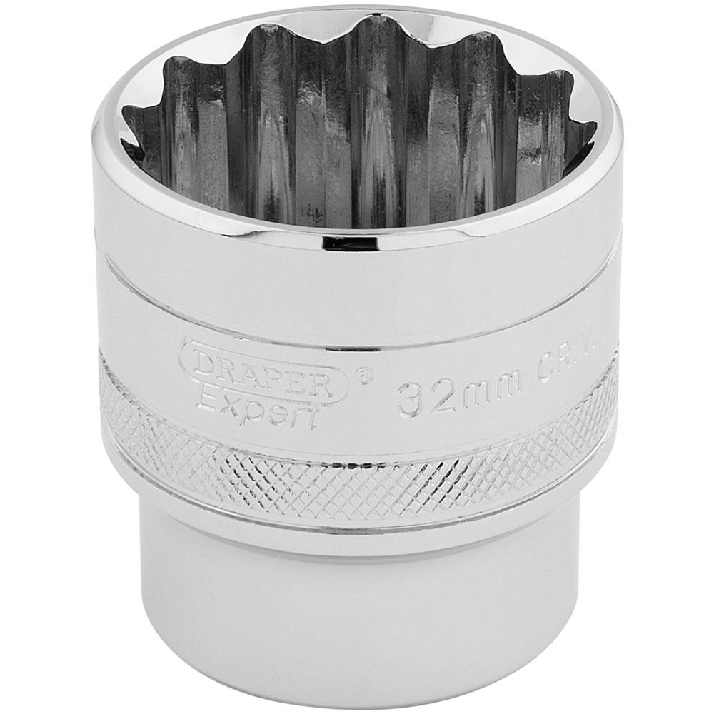 Draper 1/2" Drive Hi Torq Bi Hexagon Socket Metric 1/2" 32mm