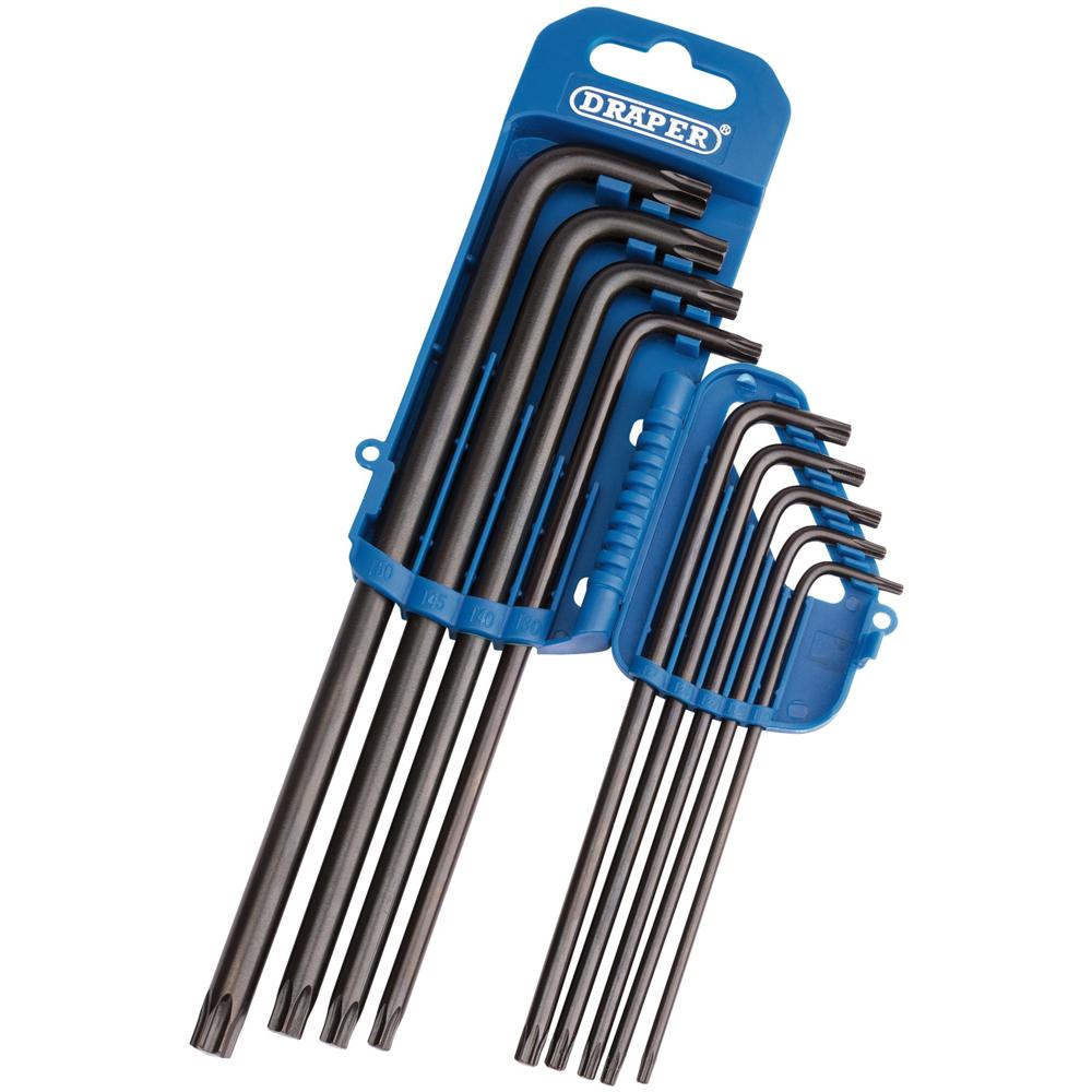 Click to view product details and reviews for Draper 9 Piece Extra Long Torx Key Set. Click to view product details and reviews for Draper 9 Piece Extra Long Torx Key Set.