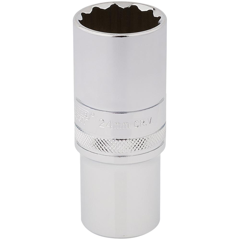 Draper 1/2" Drive Hi-Torq Deep Bi Hexagon Socket Metric 1/2" 24mm