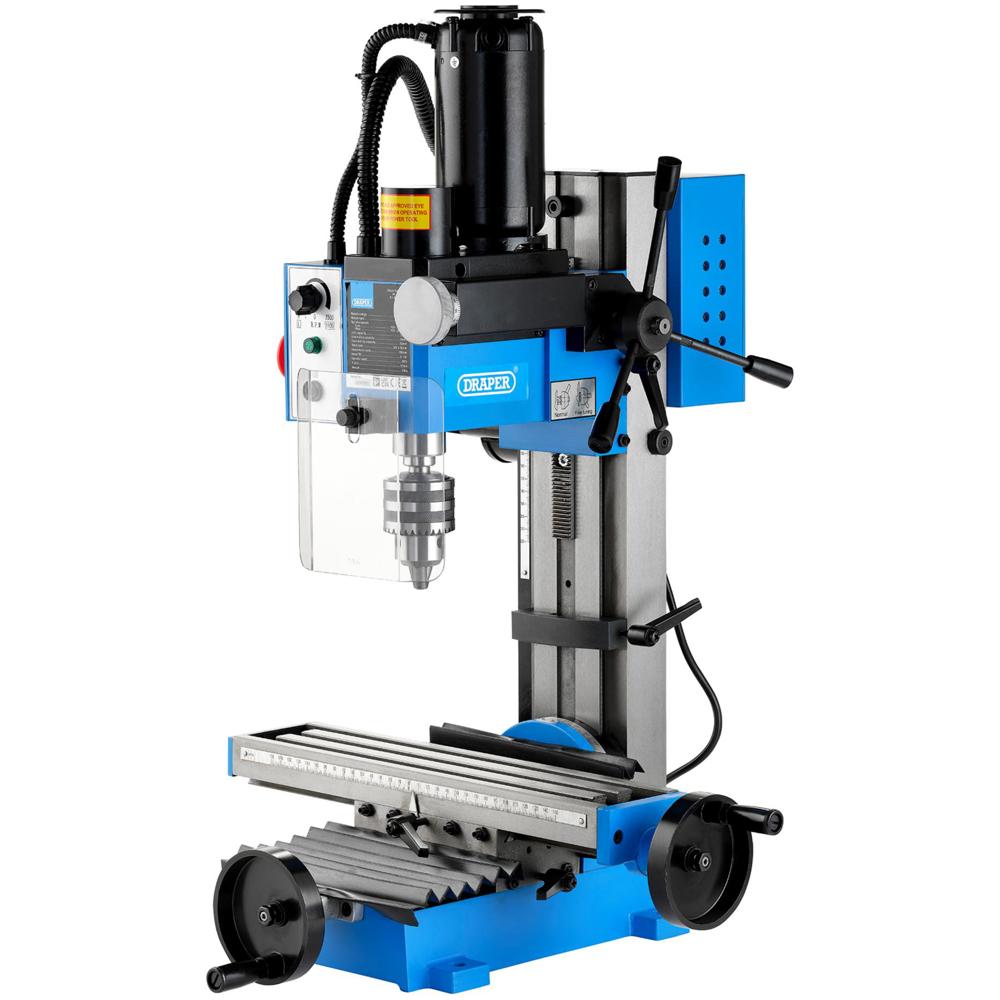 Draper MILL-170 Variable Speed Bench Mini Milling and Drilling Machine 240v