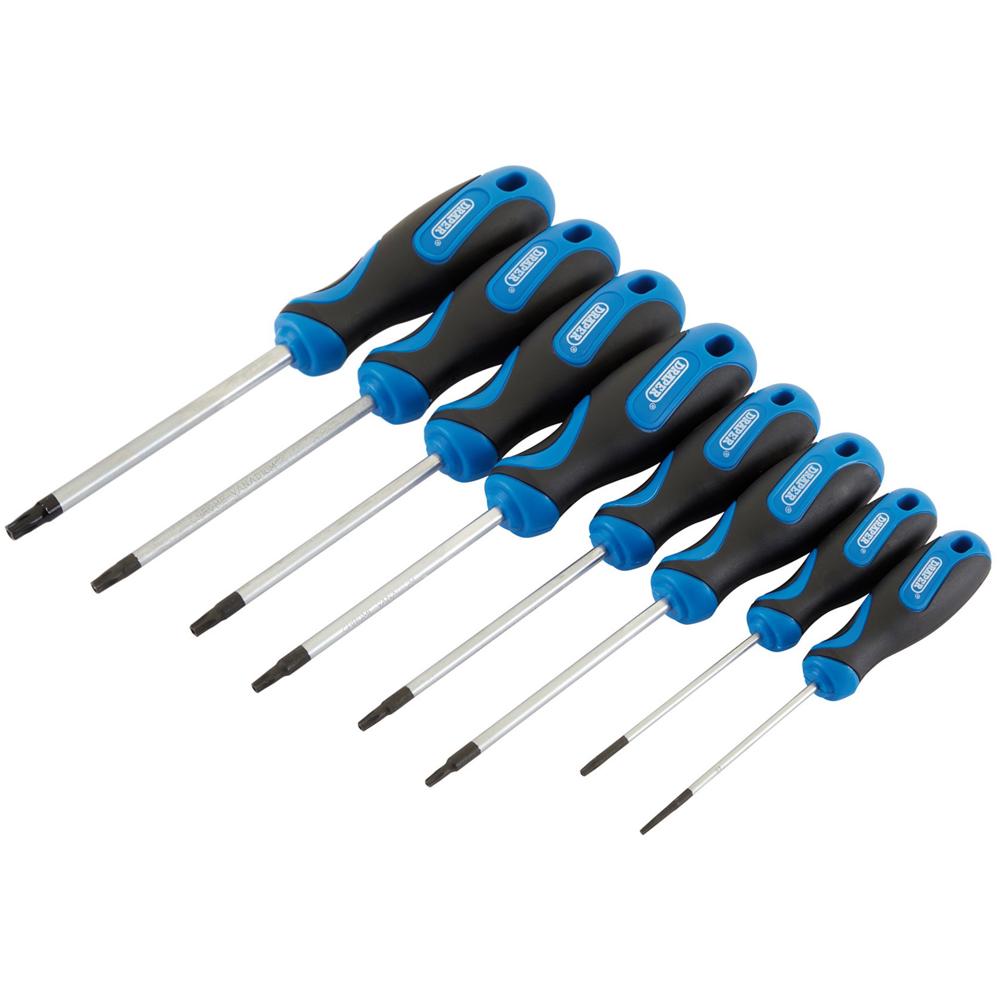 Draper 8 Piece Soft Grip Torx and Security Torx Screwdriver Set