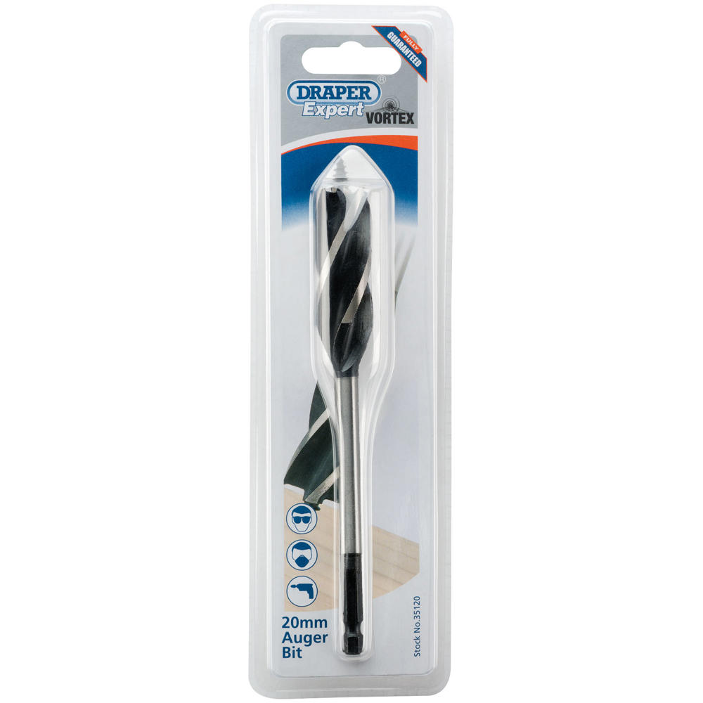 Draper Expert 4 Fluted Vortex Auger Drill Bit 20mm 165mm