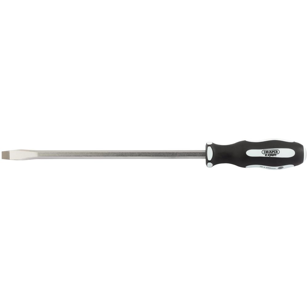 Draper Expert Hammer Through Flared Slotted Screwdriver 10mm 250mm