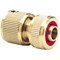 Draper Expert Brass Waterstop Hose Pipe Connector 