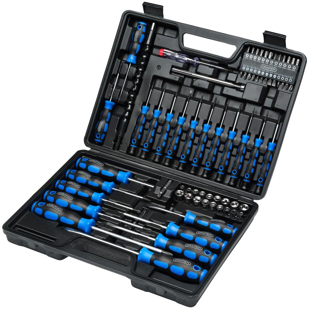 Click to view product details and reviews for Draper 70 Piece Screwdriver And Bit Set.