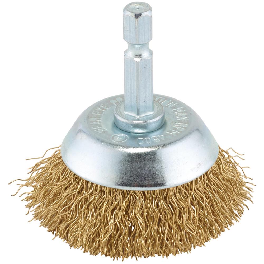 Brassed Steel Wire Cup Brush