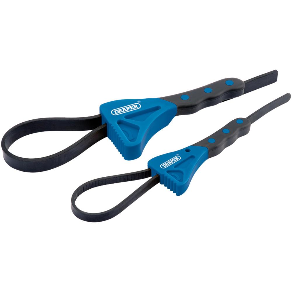 Draper 2 Piece Soft Grip Strap Wrench Set